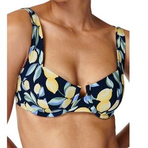 Sweaty Betty Lemon Print Bikini Top